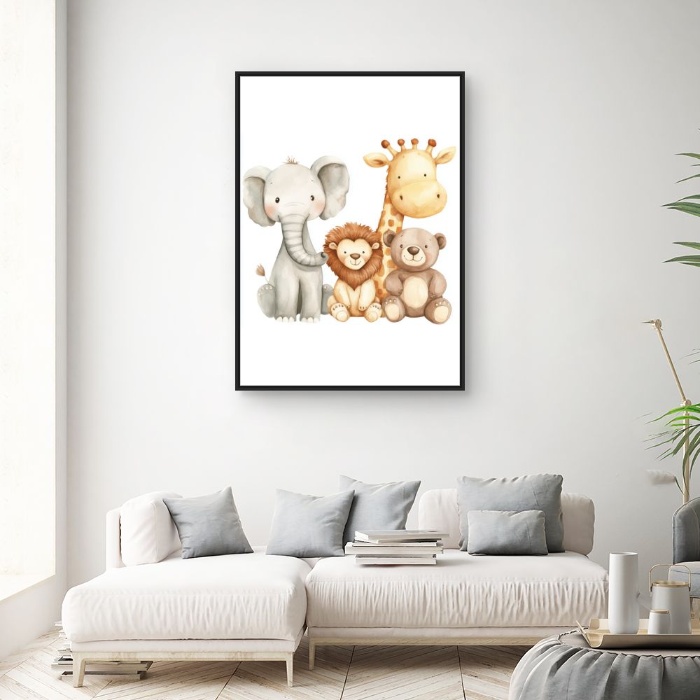 Tableau 'Animaux adorables'