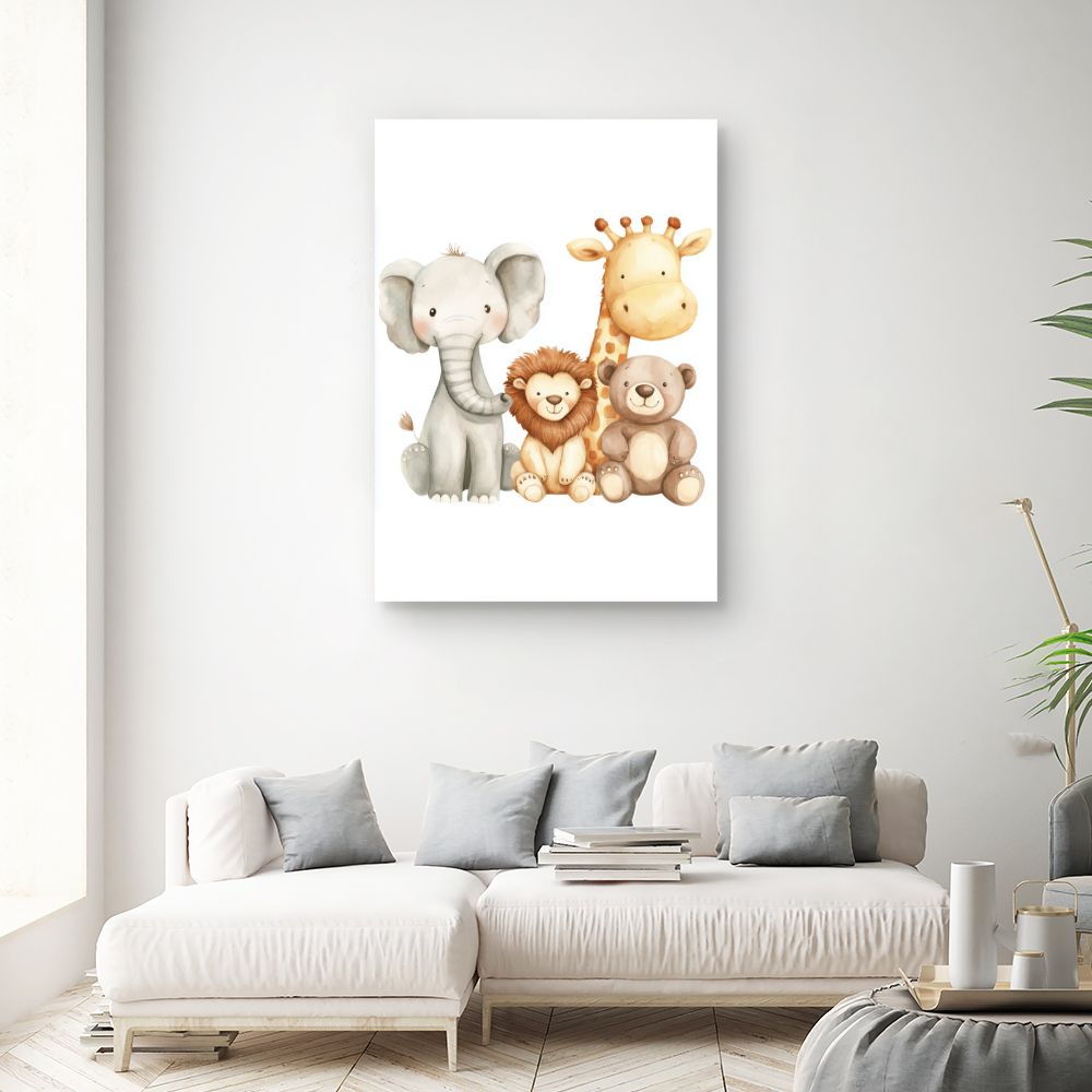 Tableau 'Animaux adorables'
