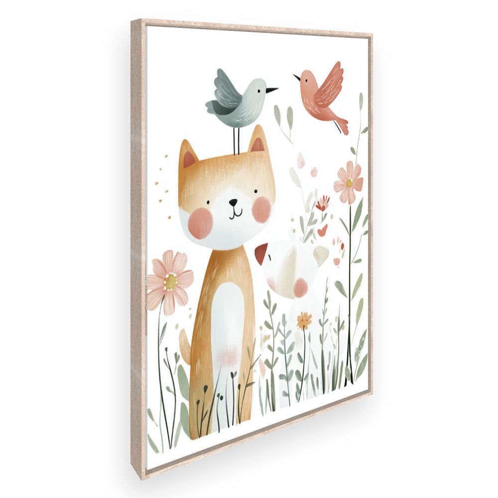 Tableau imprimé pour enfants 'Animaux adorables'
