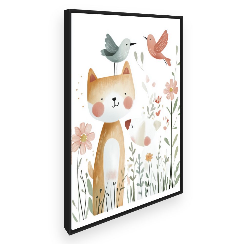Tableau imprimé pour enfants 'Animaux adorables'