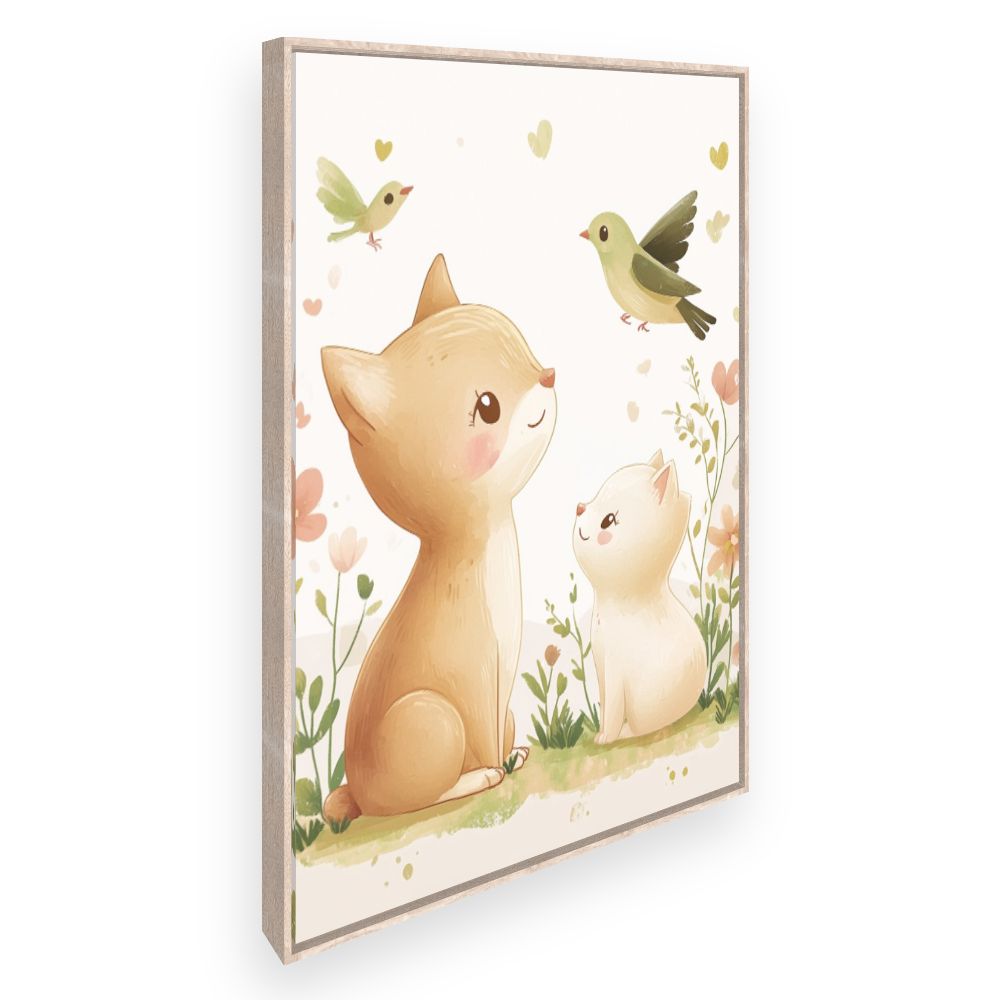 Tableau imprimé pour enfants 'Animaux adorables'
