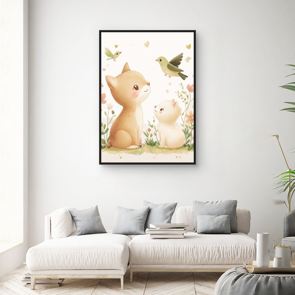 Tableau 'Animaux adorables'