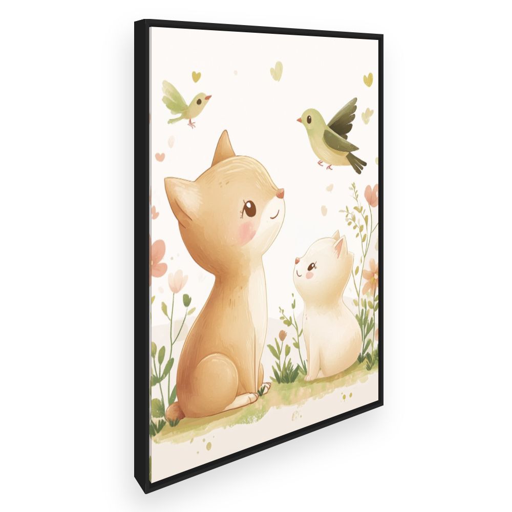 Tableau imprimé pour enfants 'Animaux adorables'