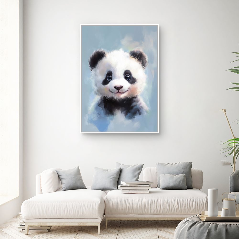 Tableau imprimé pour enfants 'Adorable bébé panda'