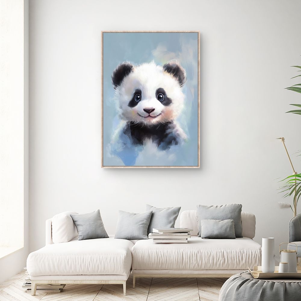 Tableau imprimé pour enfants 'Adorable bébé panda'