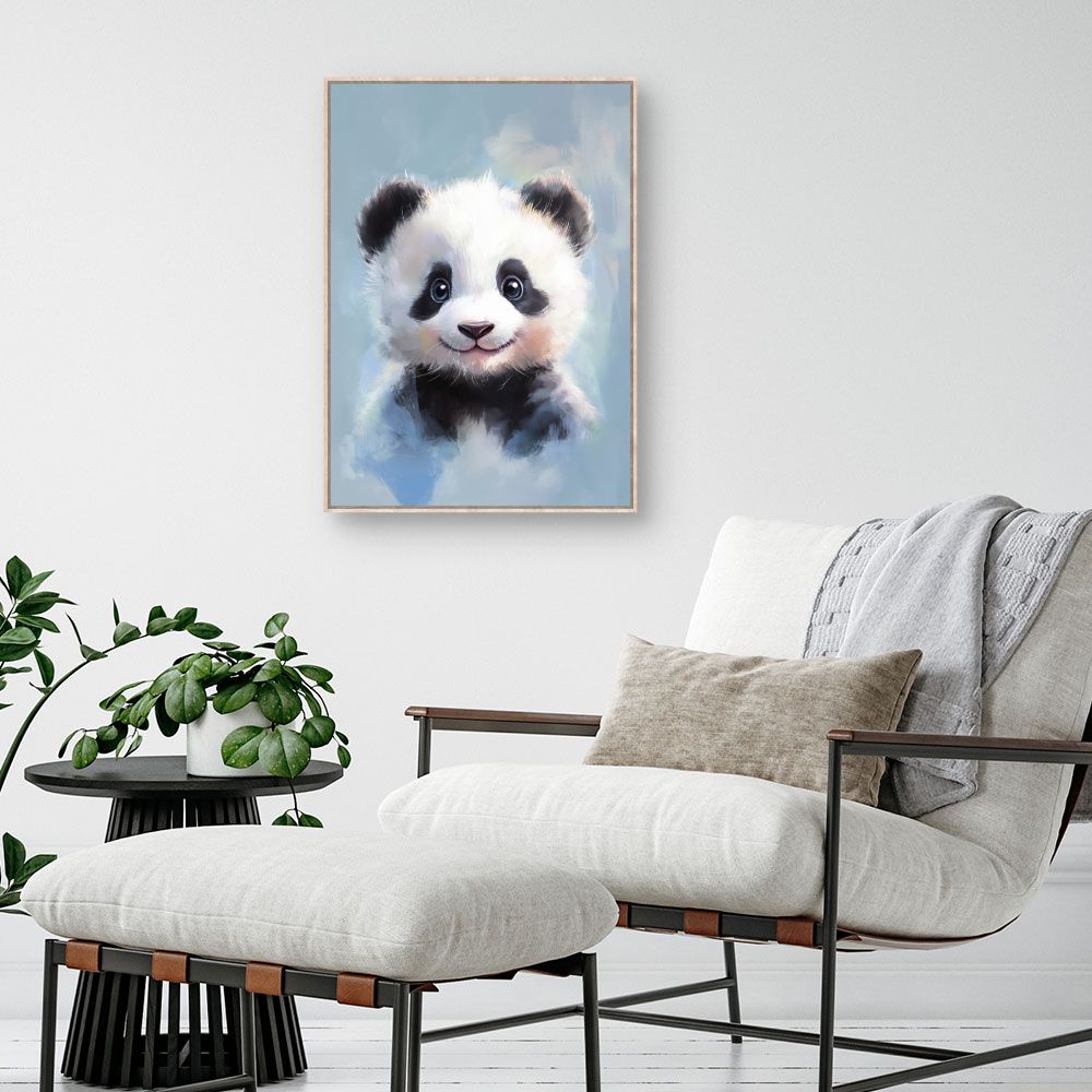 Tableau imprimé pour enfants 'Adorable bébé panda'
