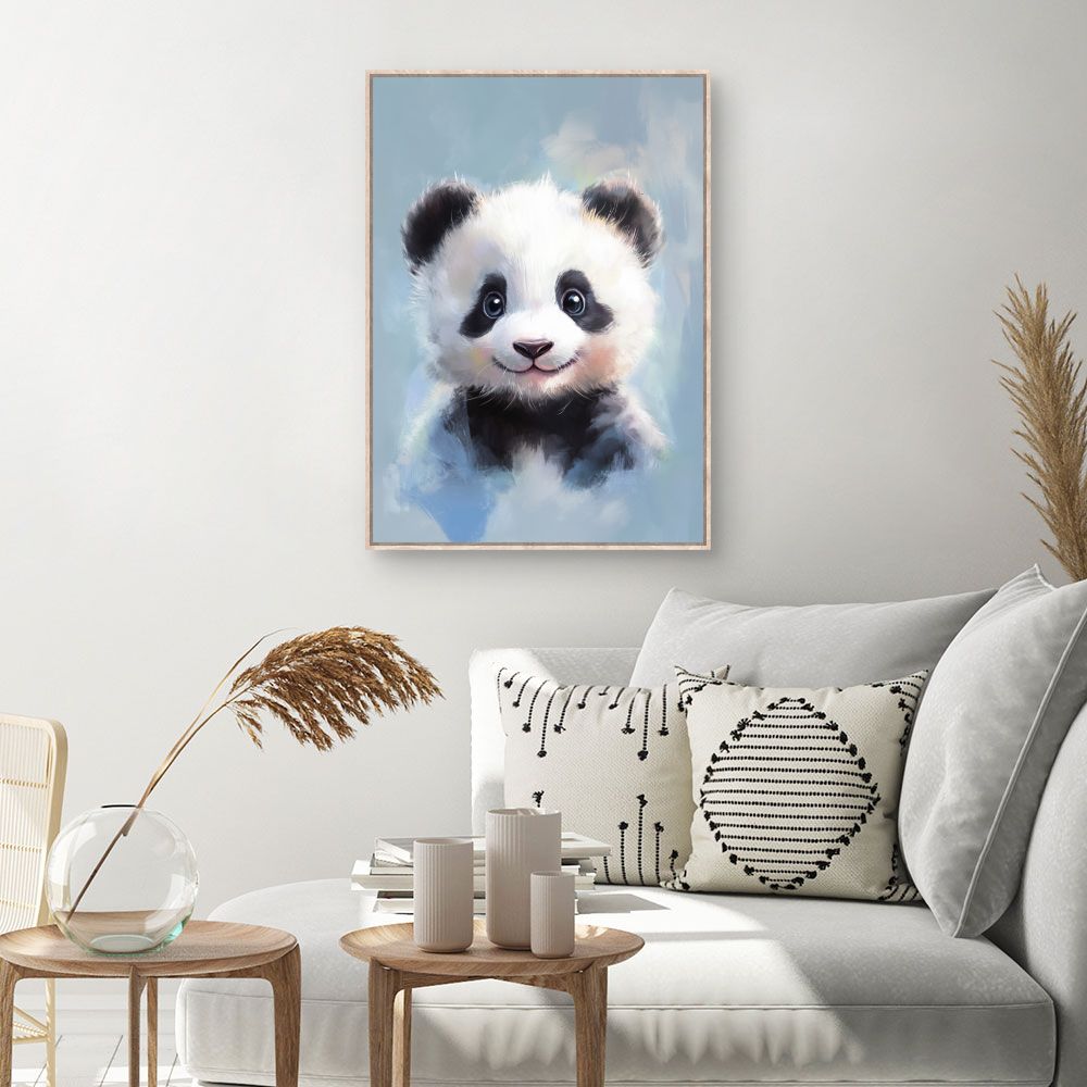 Tableau imprimé pour enfants 'Adorable bébé panda'