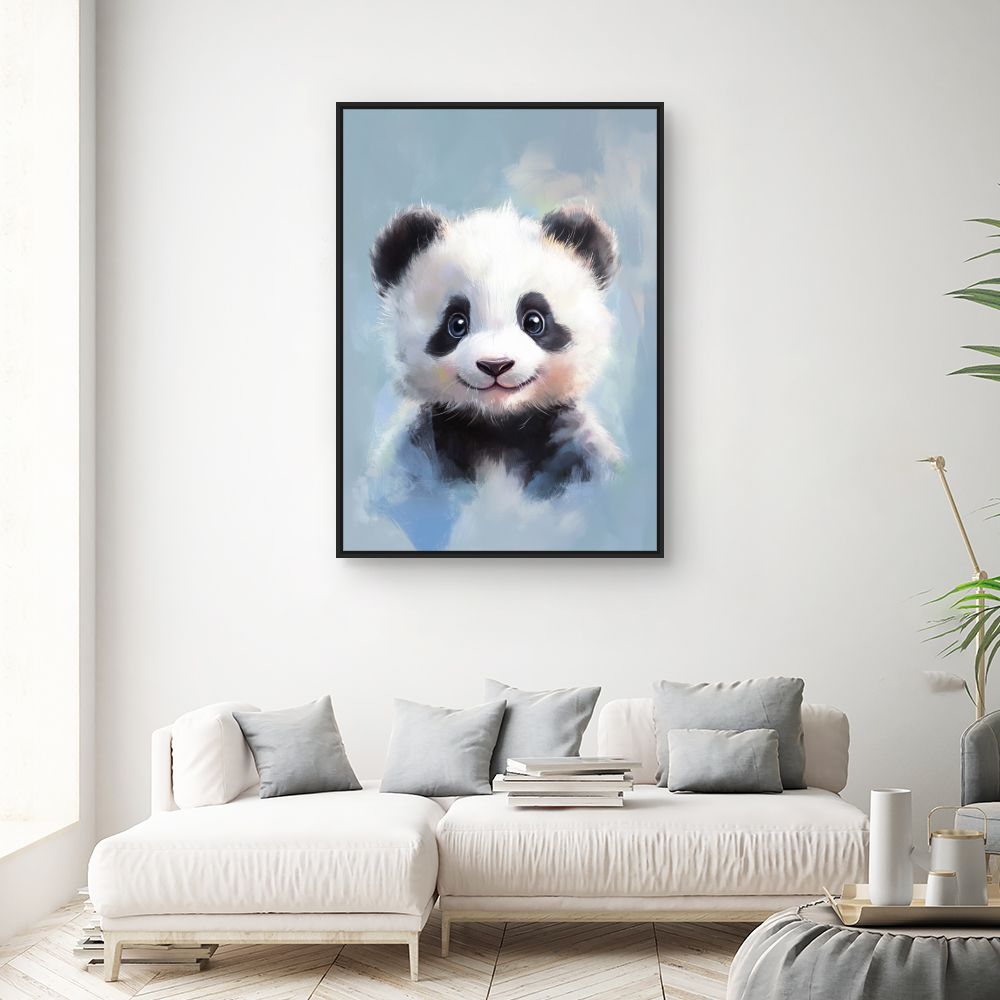 Tableau imprimé pour enfants 'Adorable bébé panda'