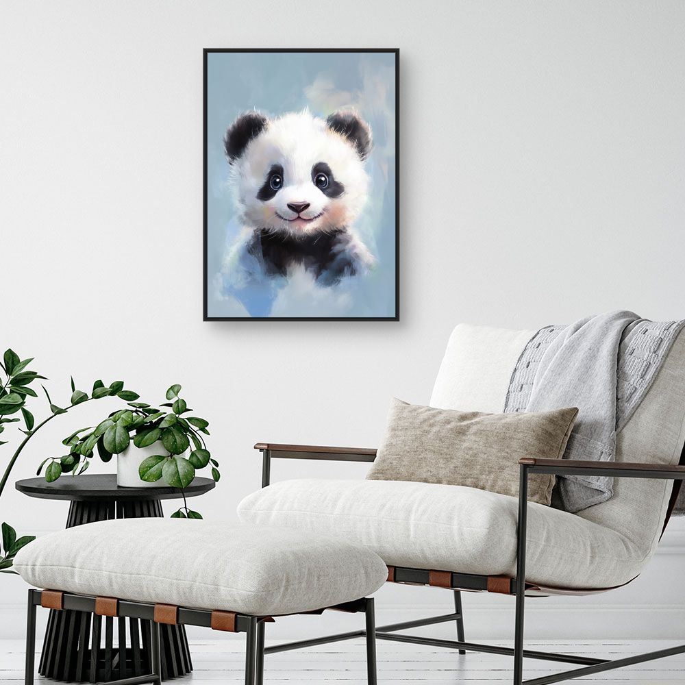 Tableau imprimé pour enfants 'Adorable bébé panda'