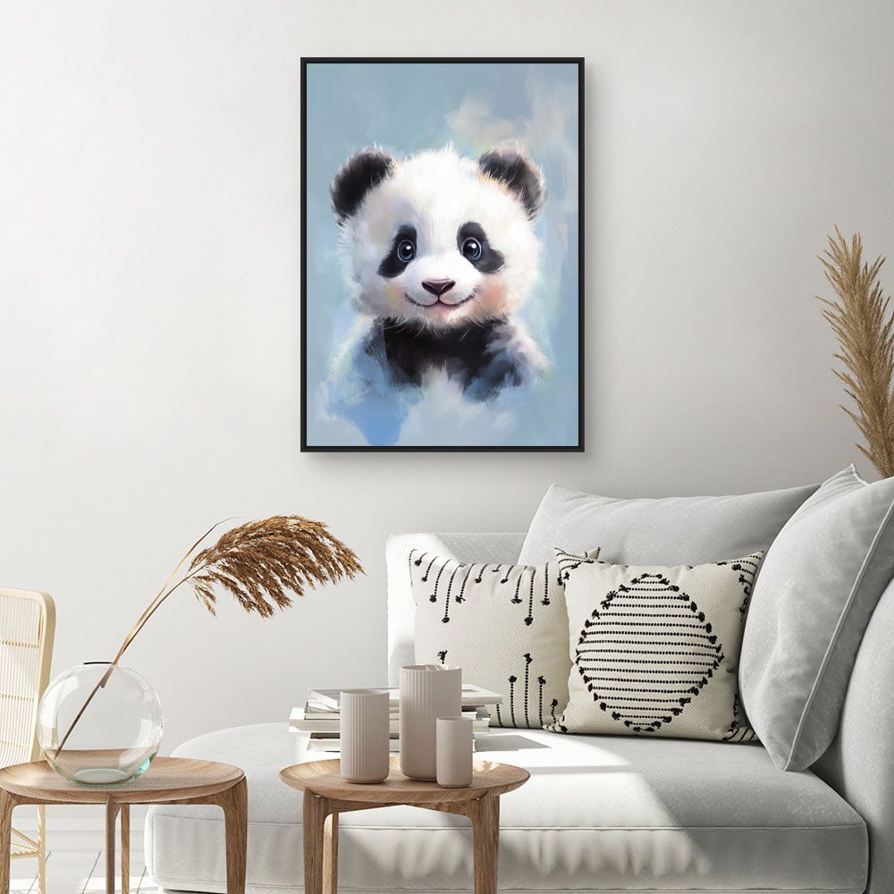Tableau imprimé pour enfants 'Adorable bébé panda'