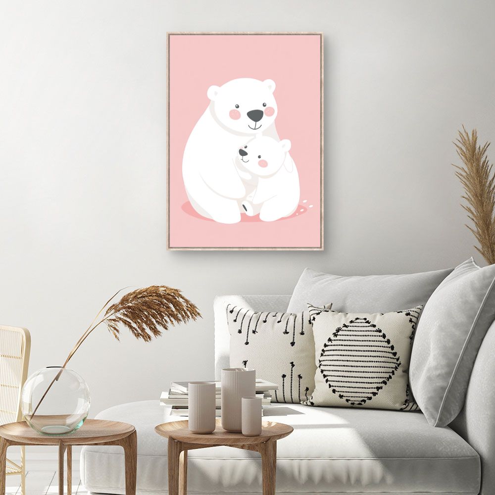 Tableau 'Doux câlin polaire'