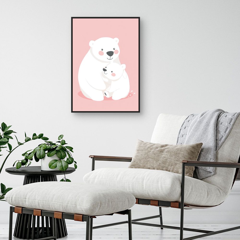 Tableau 'Doux câlin polaire'