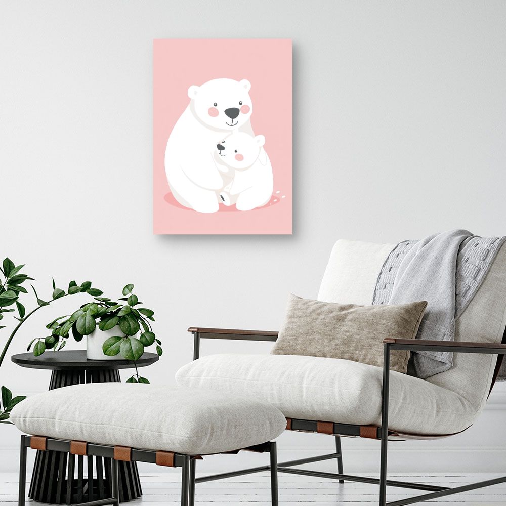 Tableau 'Doux câlin polaire'