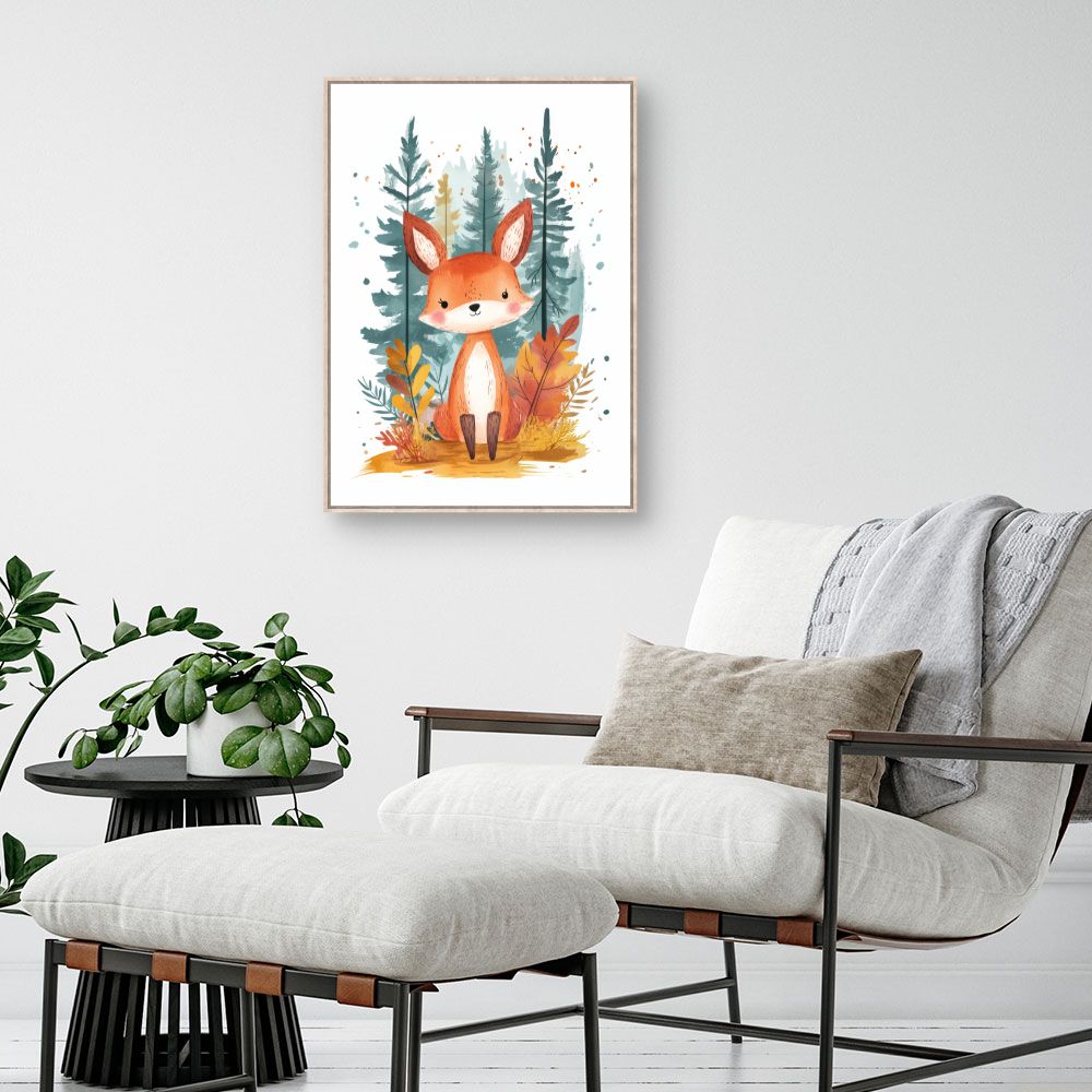 Tableau 'Renard enchanté'