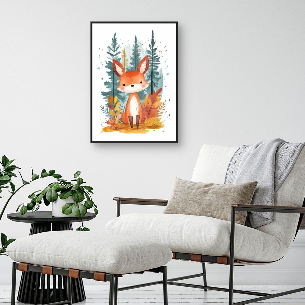 Tableau 'Renard enchanté'