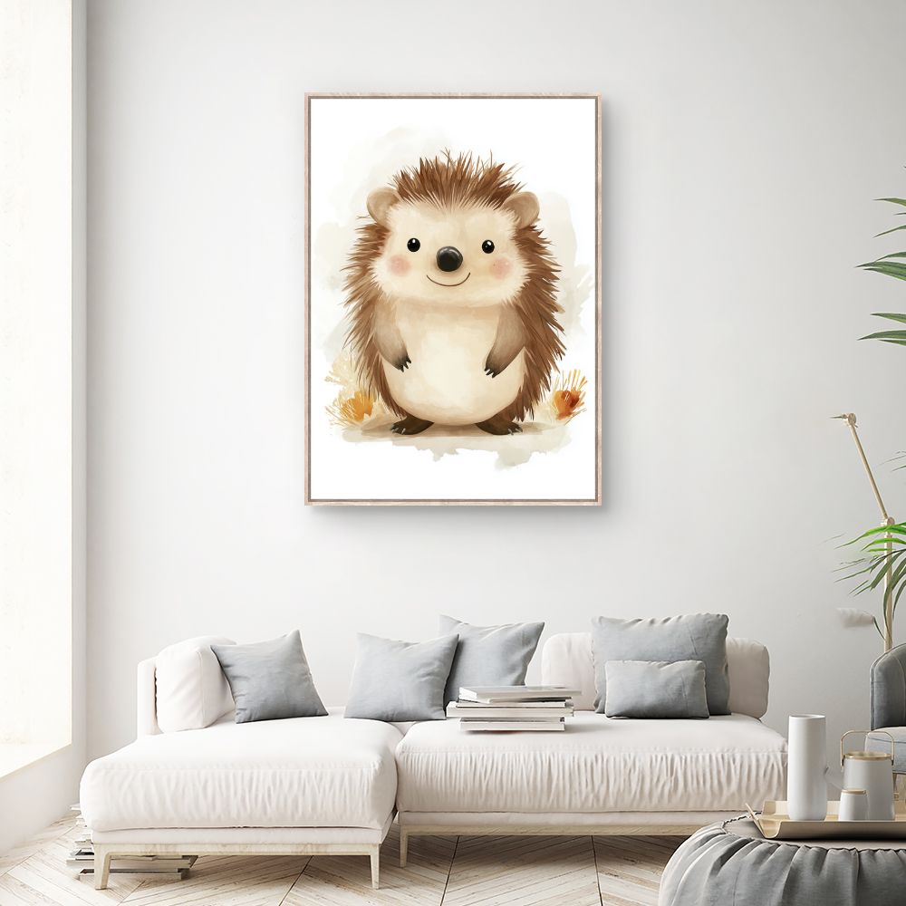Tableau 'Hérisson adorable'