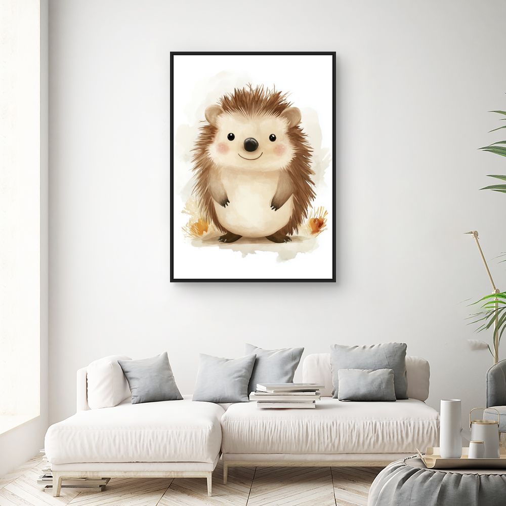 Tableau 'Hérisson adorable'