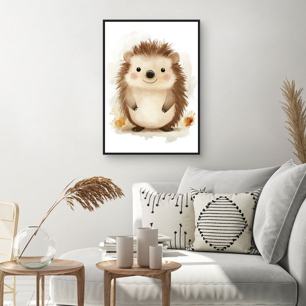 Tableau 'Hérisson adorable'