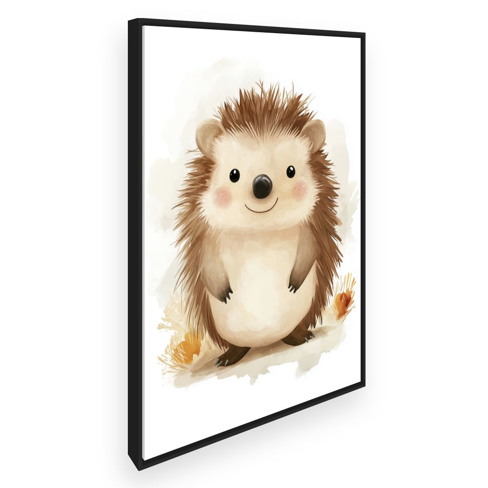 Tableau imprimé pour enfants 'Hérisson adorable'