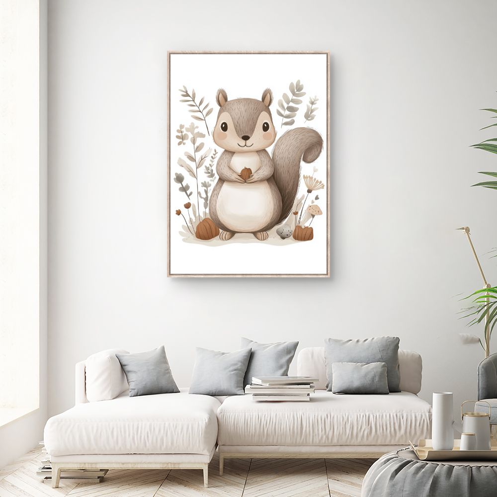 Tableau 'Écureuil adorable'
