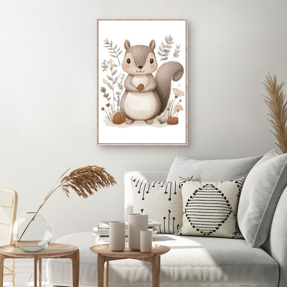 Tableau 'Écureuil adorable'