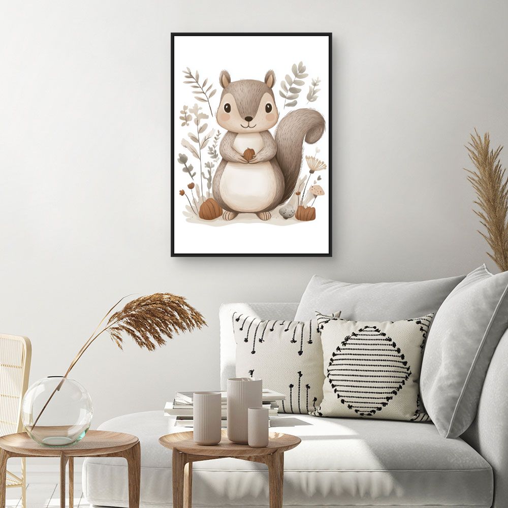 Tableau 'Écureuil adorable'