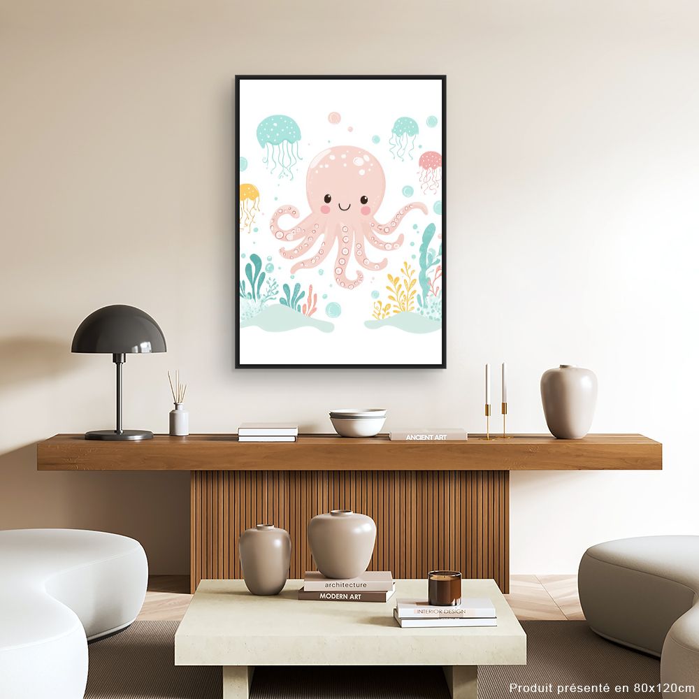 Tableau 'Poulpe joyeux'