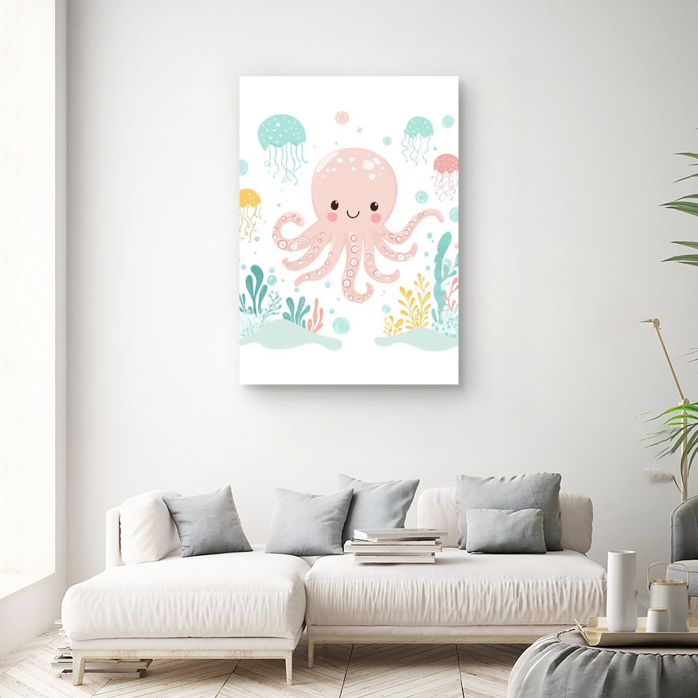Tableau 'Poulpe joyeux'
