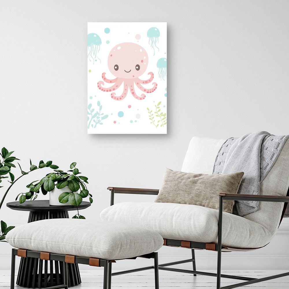 Tableau 'Poulpe souriant'