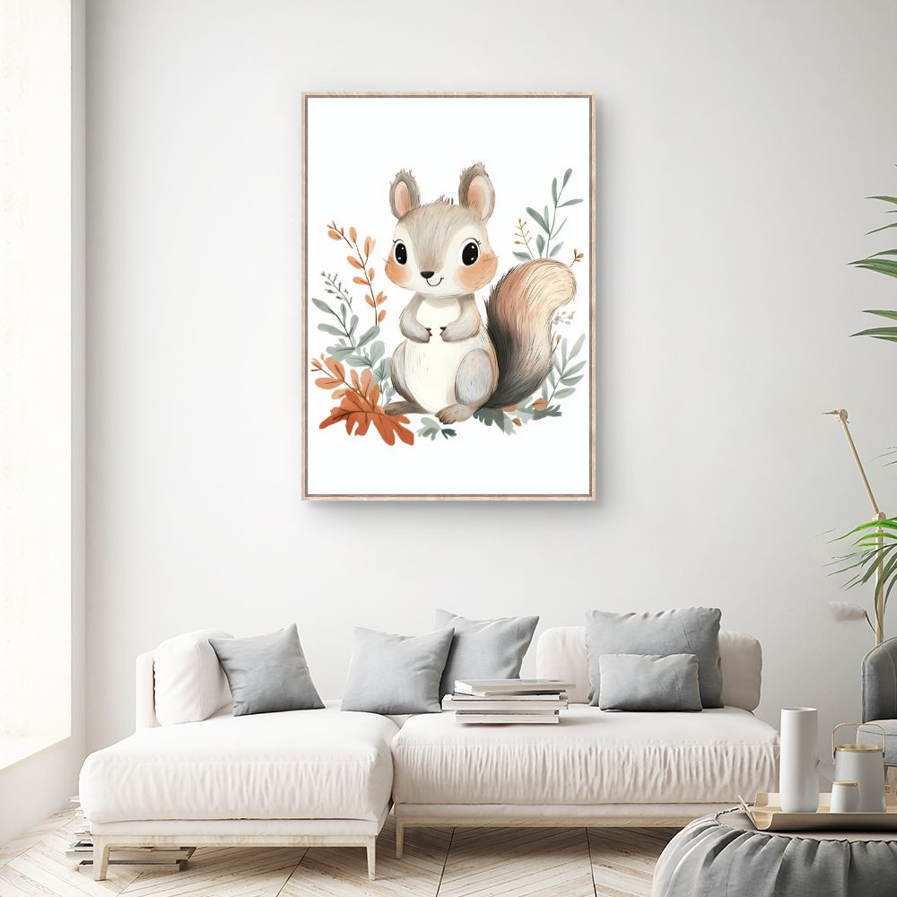 Tableau 'Écureuil adorable'
