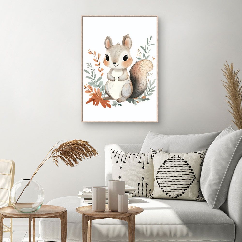 Tableau 'Écureuil adorable'