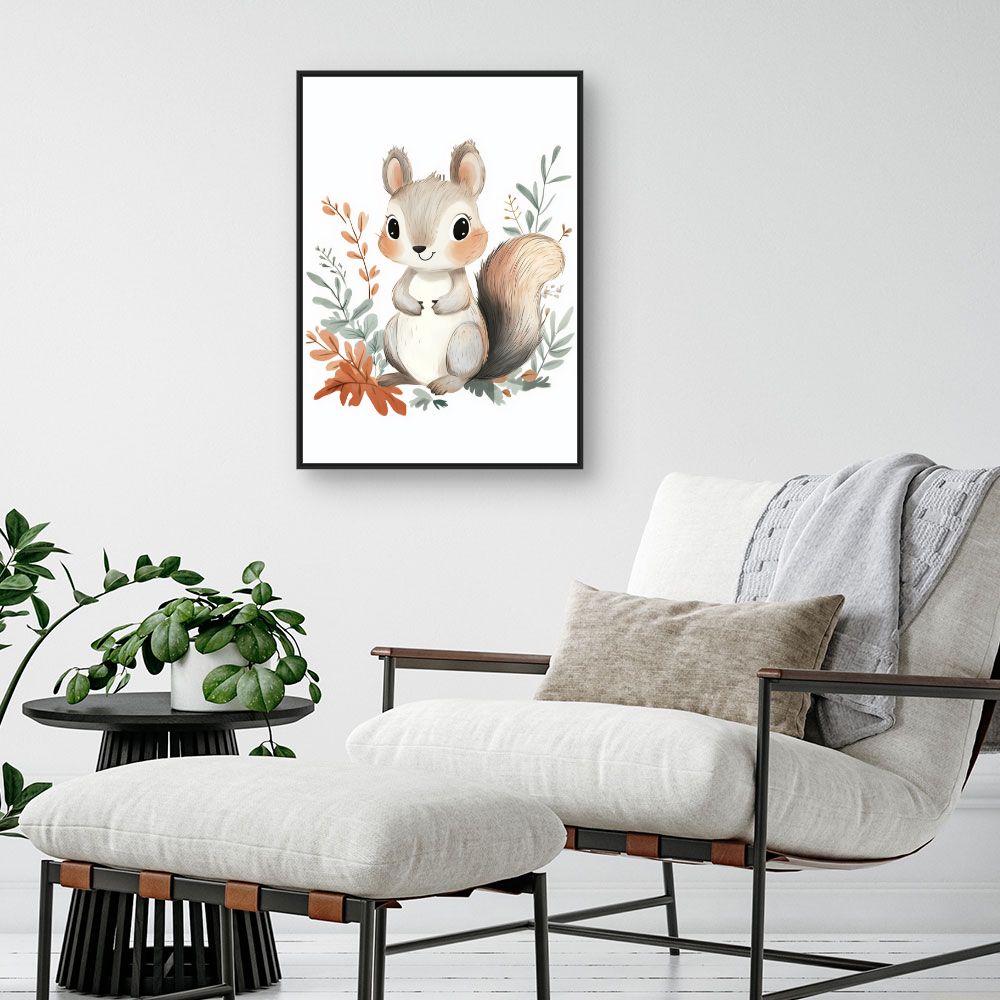 Tableau 'Écureuil adorable'
