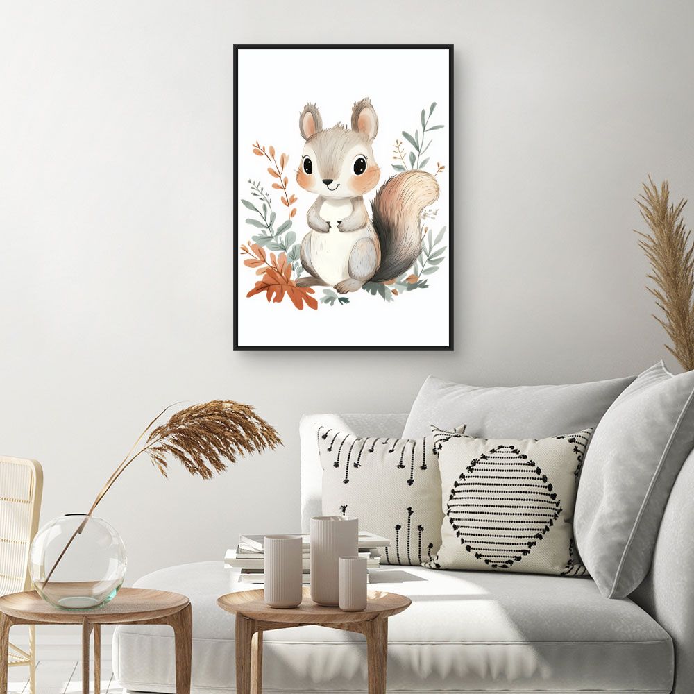 Tableau 'Écureuil adorable'