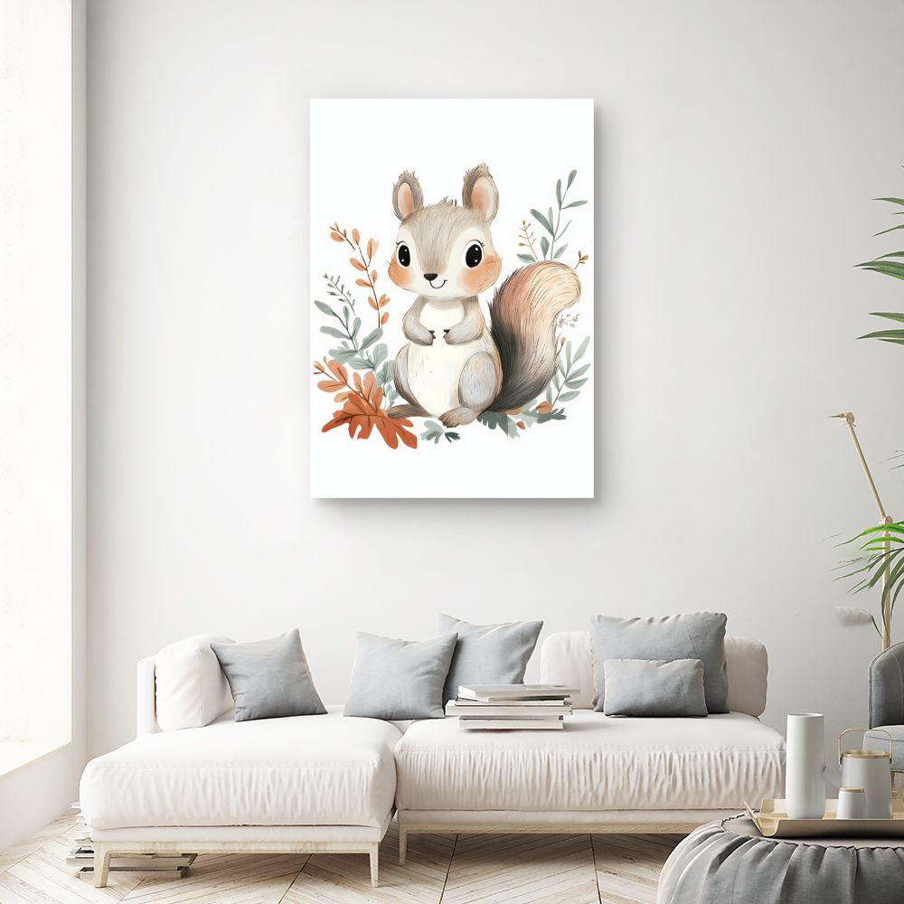Tableau 'Écureuil adorable'