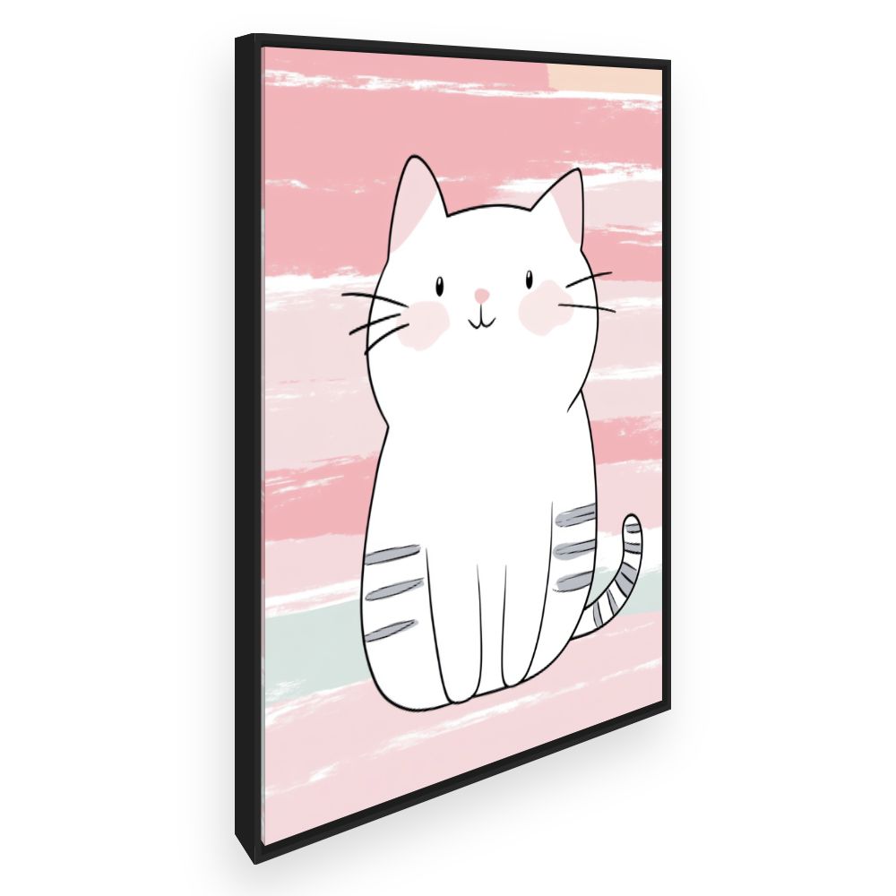 Tableau imprimé pour enfants 'Chaton mignon'