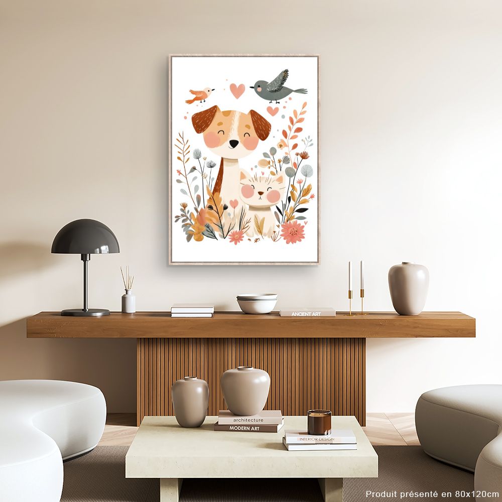 Tableau 'Animaux charmants'