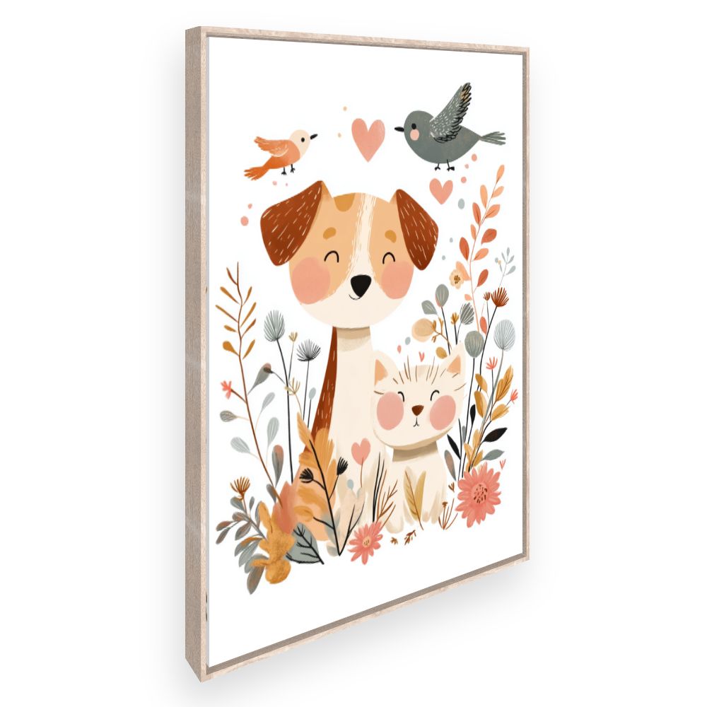 Tableau imprimé pour enfants 'Animaux charmants'