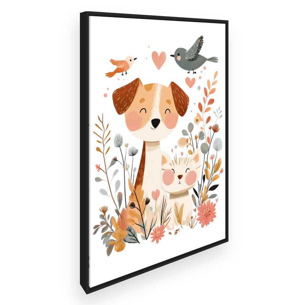Tableau imprimé pour enfants 'Animaux charmants'