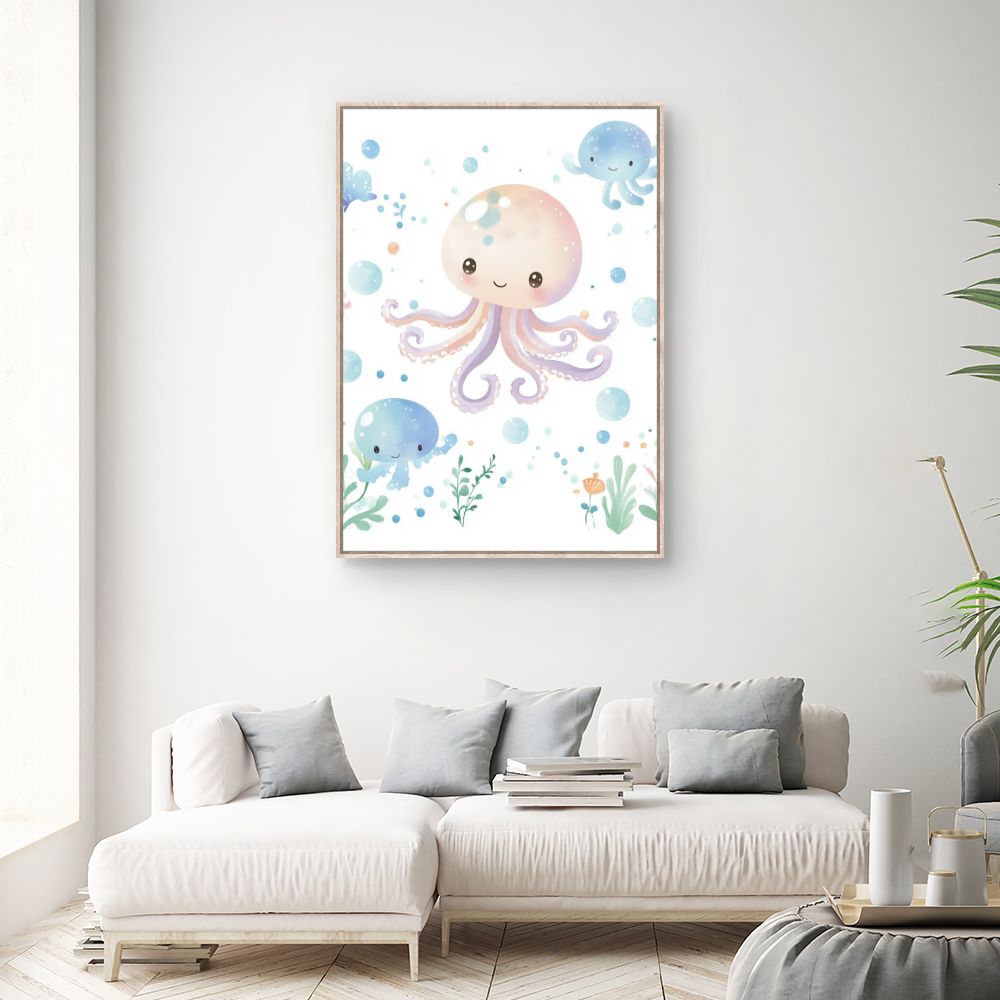 Tableau 'Pieuvres joyeuses'