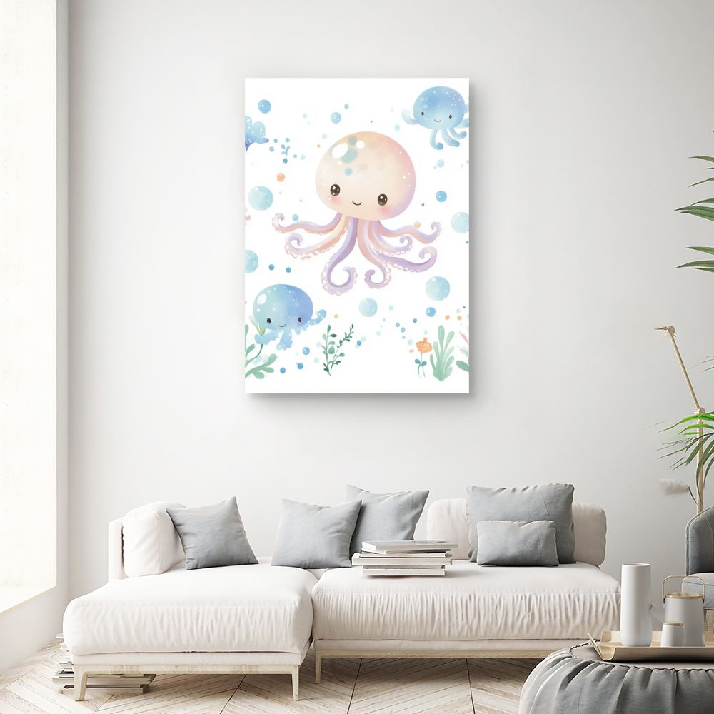 Tableau 'Pieuvres joyeuses'