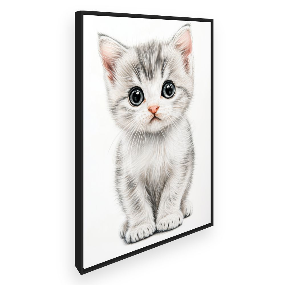 Tableau imprimé pour enfants 'Chaton adorable'