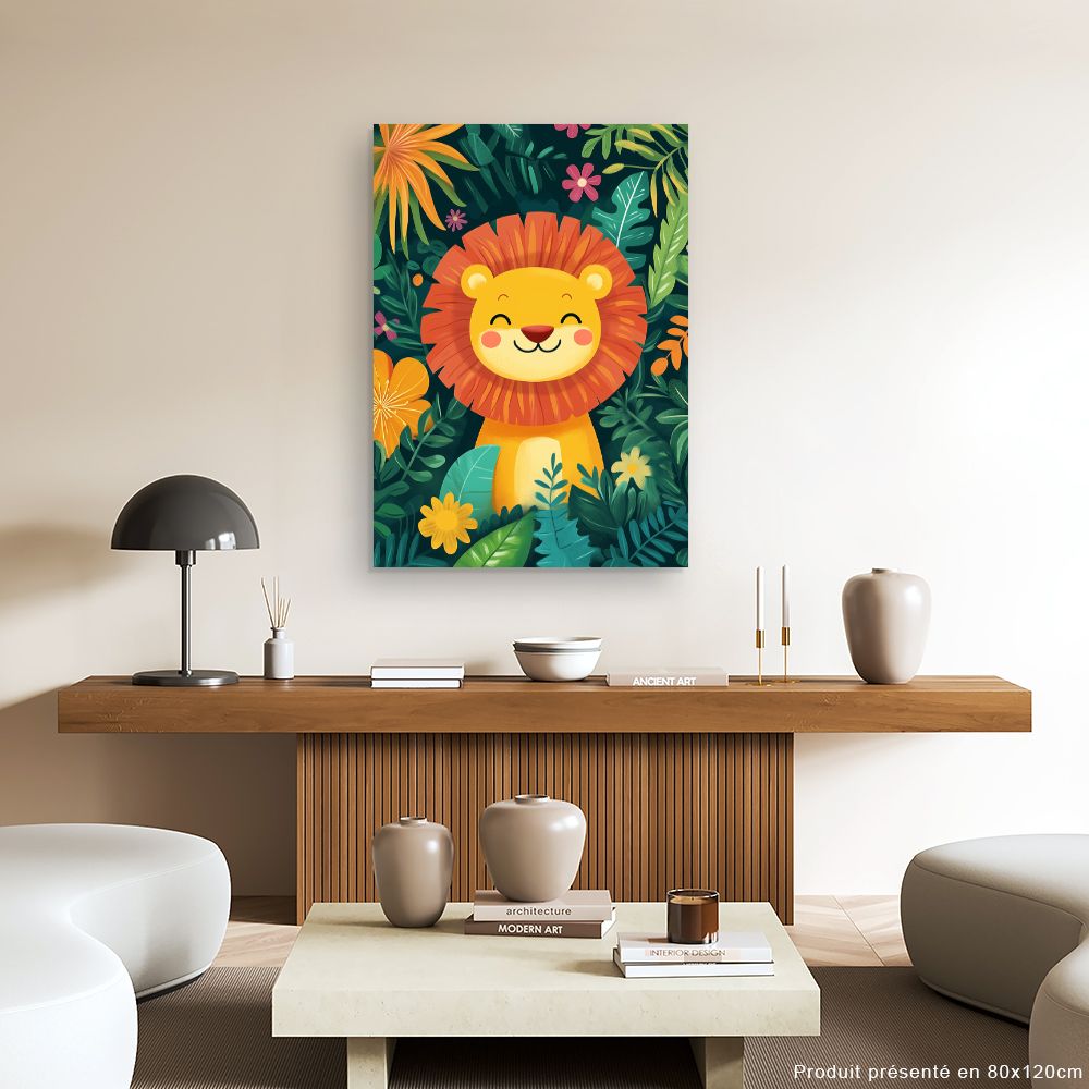 Tableau 'Lion joyeux'
