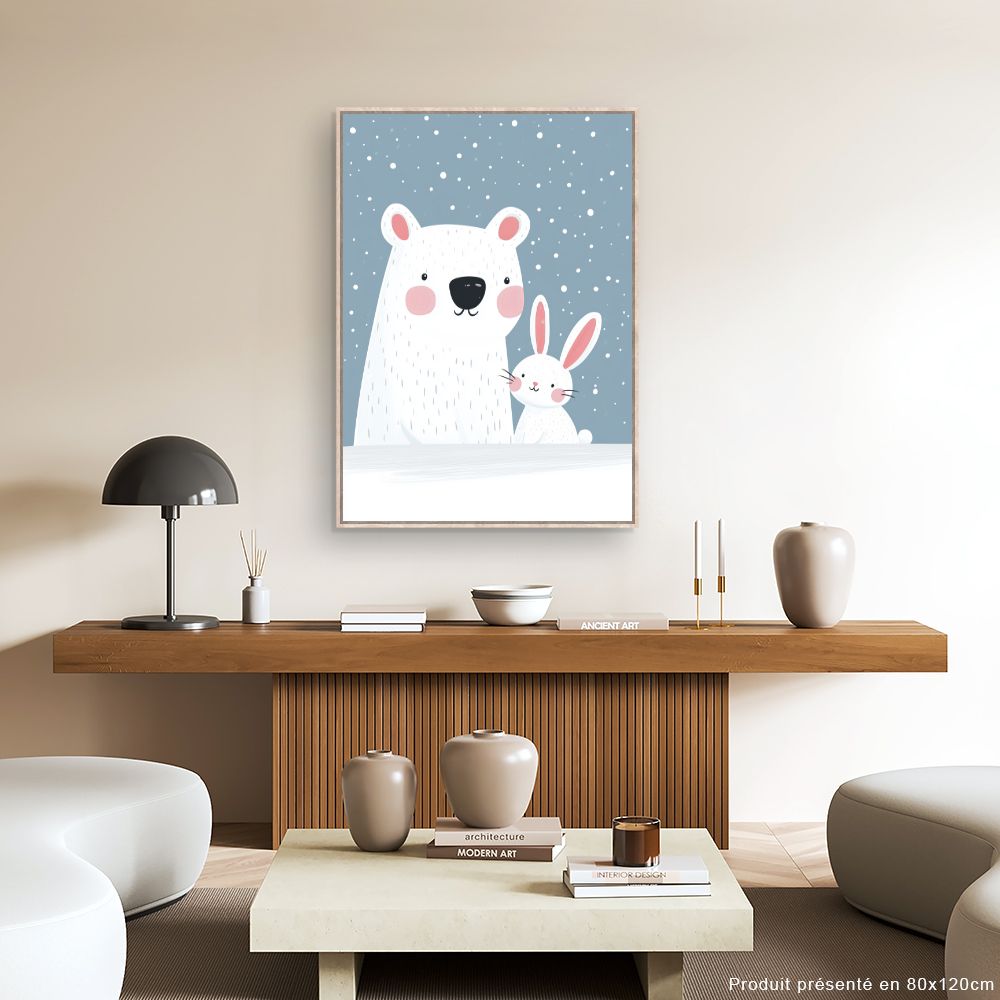 Tableau 'Duo polaire adorable'