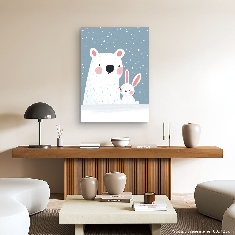 Tableau 'Duo polaire adorable'