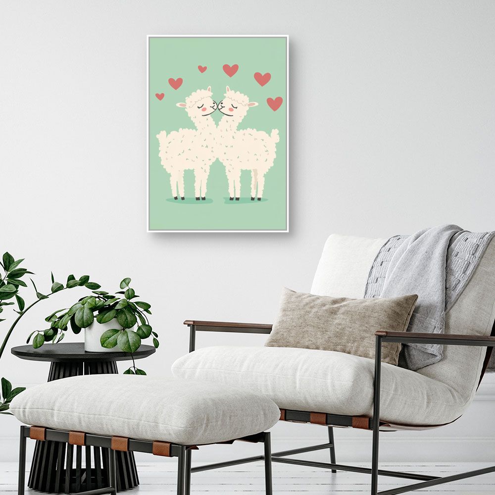 Tableau imprimé pour enfants 'Amour tendre'