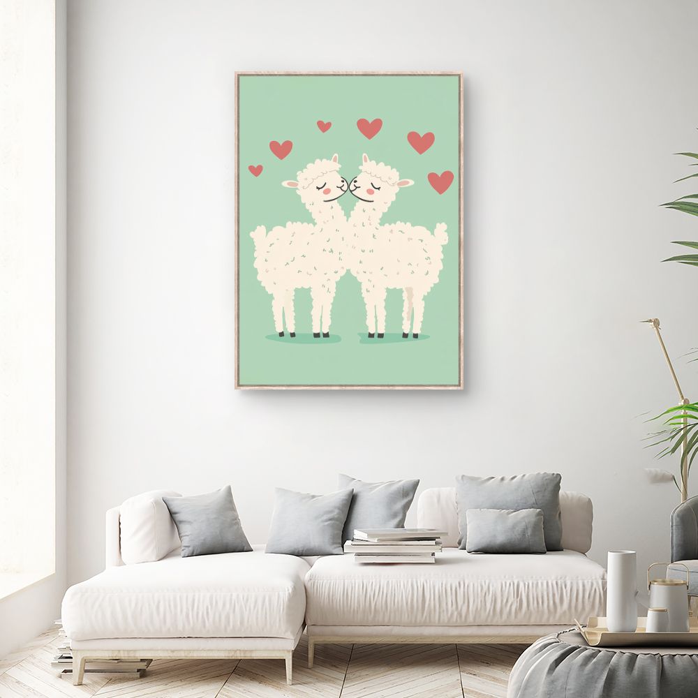 Tableau imprimé pour enfants 'Amour tendre'