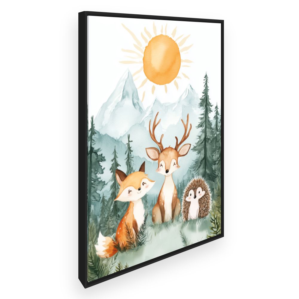 Tableau imprimé pour enfants 'Animaux de la forêt'
