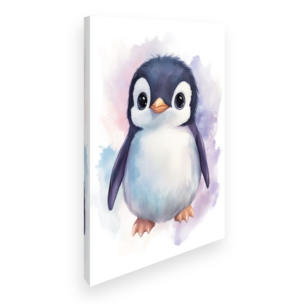 Tableau imprimé pour enfants 'Adorable petit pingouin'