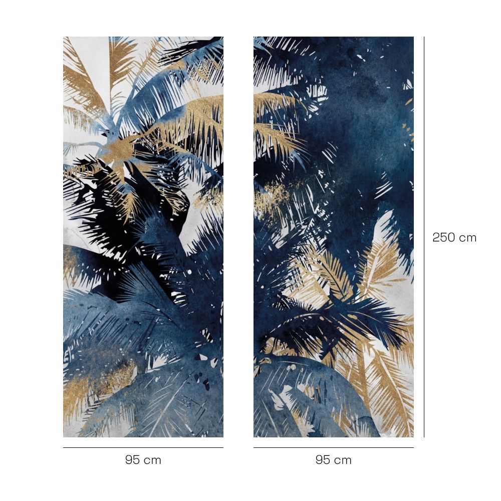 Papier peint "Feuillage exotique luxuriant"