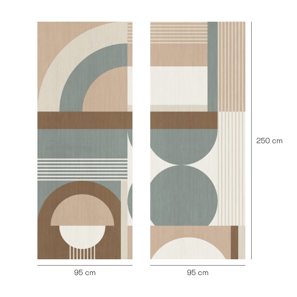 Papier peint "Formes modernes épurées"